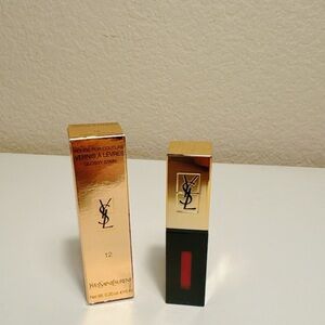 Yves Saint Laurent YSL Rouge Pur Couture Lip Stain #12 Corail Acrylic NIB